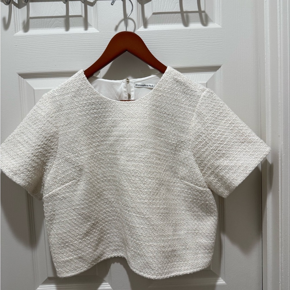 Abercrombie & Fitch Tweed Woven Tee